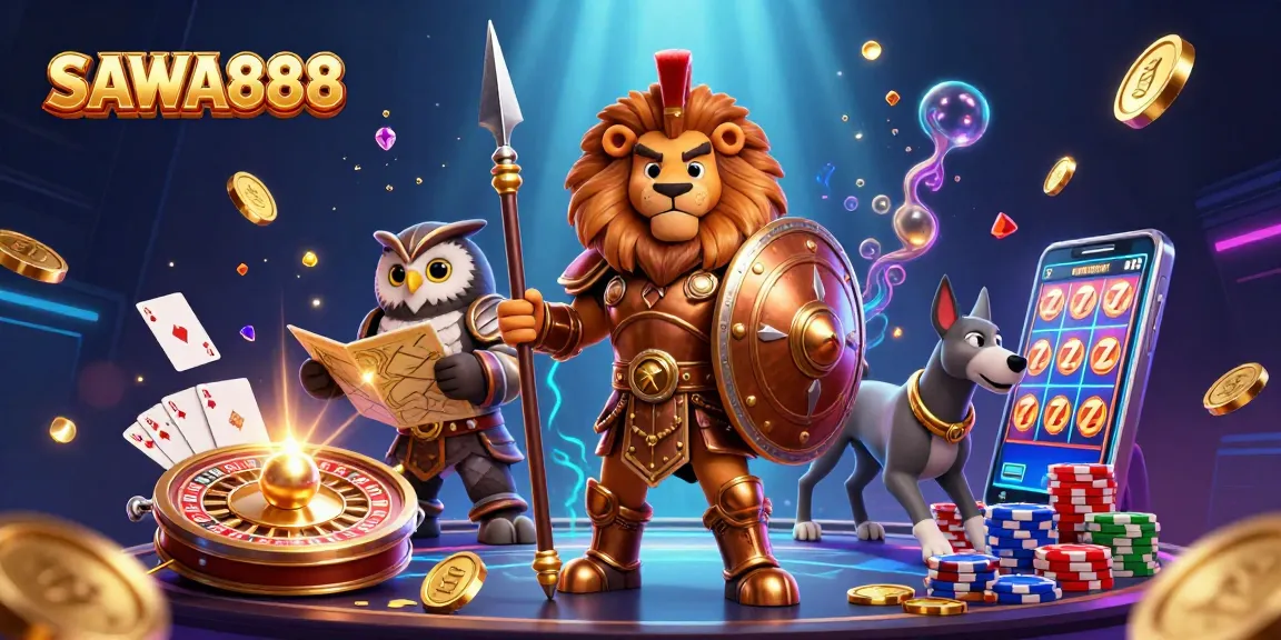 Win big with SAWA888 by spinning slot reels and collecting golden coins.