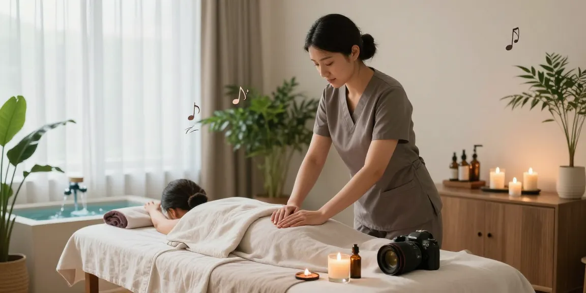 Experience a soothing 부천출장안마 with relaxing atmosphere and professional massage setup.