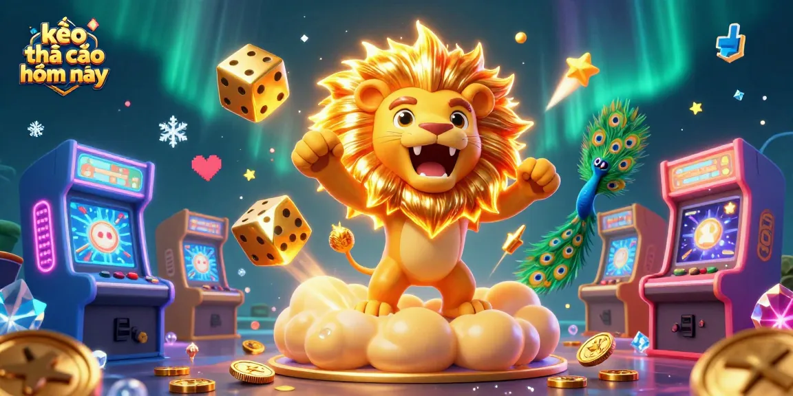 Bet on kèo nhà cái hôm nay with vibrant casino elements and engaging 3D characters.