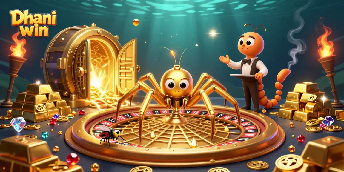 Dhani win players enjoy vibrant gaming with golden treasure and roulette elements